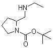 structure of CAS# 1289385-02-9, 2-[(Ethylamino)methyl]-1-pyrrolidinecarboxylic acid tert-butyl ester