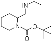 CAS # 1289386-04-4, 2-[(Ethylamino)methyl]-1-piperidinecarboxylic acid tert-butyl ester