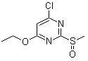 structure of CAS# 1289386-28-2, 4-Chloro-6-ethoxy-2-(methylsulfinyl)pyrimidine