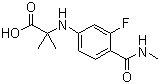 structure of CAS# 1289942-66-0, N-[3-氟-4-[(甲基氨基)羰基]苯基]-2-甲基丙氨酸