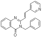 structure of CAS# 1290541-46-6, 3-(Phenylmethyl)-2-[(1E)-2-(3-pyridinyl)ethenyl]-4(3H)-quinazolinone