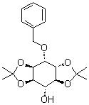 structure of CAS# 129094-34-4, 1,2:4,5-二-O-(1-甲基亚乙基)-DL-chiro-肌醇 6-苯甲酸酯