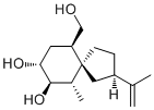 CAS 登录号：129214-59-1, 15-Dihydroepioxylubimin, [5R-[5alpha(R*),6beta,7alpha,8beta,10alpha]]-10-(羟基甲基)-6-甲基-2-(1-甲基乙烯基)-螺[4.5]癸烷-7,8-二醇