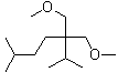 structure of CAS# 129228-11-1, 3,3-双(甲氧基甲基)-2,6-二甲基庚烷