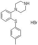 CAS # 1293343-89-1, 1-[2-[(4-Methylphenyl)thio]phenyl]piperazine hydrobromide (1:1)