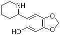 CAS 登录号：1296674-30-0, 6-(2-哌啶基)-1,3-苯并二恶茂-5-醇