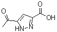 structure of CAS# 1297537-45-1, 5-乙酰基-1H-吡唑-3-羧酸