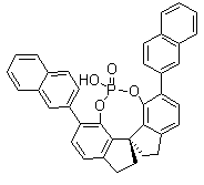 structure of CAS# 1297613-74-1, (11aR)-10,11,12,13-四氢-5-羟基-3,7-二-2-萘基-二茚并[7,1-de:1',7'-fg][1,3,2]二氧磷杂八环-5-氧化物