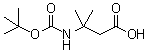 CAS 登录号：129765-95-3, 3-[(叔丁氧羰基)氨基]-3-甲基丁酸