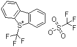 structure of CAS# 129946-88-9, S-(三氟甲基)二苯并噻吩鎓三氟甲基磺酸盐