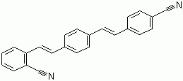 structure of CAS# 13001-38-2, 1-邻氰苯乙烯基-4-对氰苯乙烯基苯
