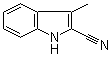 2-氰基-3-甲基吲哚分子结构 (CAS 13006-59-2)