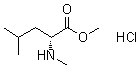structure of CAS# 130115-50-3, N-Methyl-D-leucine methyl ester hydrochloride