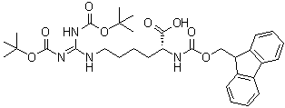 structure of CAS# 1301706-40-0, (3R)-3-羧基-9-[[叔丁氧羰基]氨基]-13,13-二甲基-11-氧代-12-氧杂-2,8,10-三氮杂十四-9-烯酸 1-芴甲基酯