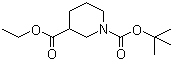 structure of CAS# 130250-54-3, Ethyl 1-Boc-3-piperidinecarboxylate