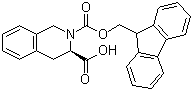 structure of CAS# 130309-33-0, N-Fmoc-D-1,2,3,4-四氢异喹啉-3-羧酸