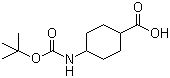 structure of CAS# 130309-46-5, 4-(叔丁氧羰基氨基)环己烷羧酸