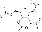 structure of CAS# 13035-61-5, beta-D-Ribofuranose 1,2,3,5-tetraacetate