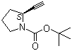 structure of CAS# 130495-08-8, (S)-2-乙炔基吡咯烷-1-羧酸叔丁酯