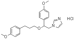structure of CAS# 130495-35-1, 1-[2-(4-甲氧基苯基)-2-[3-(4-甲氧基苯基)丙氧基]乙基]-1H-咪唑单盐酸盐