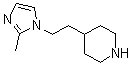 structure of CAS# 130516-99-3, 4-[2-(2-Methyl-1H-imidazol-1-yl)ethyl]piperidine
