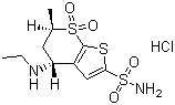 structure of CAS# 130693-82-2, Dorzolomide hydrochloride
