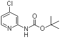 structure of CAS# 130721-78-7, (4-氯吡啶-2-基)氨基甲酸叔丁酯