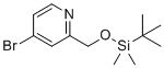 structure of CAS# 1307231-10-2, 4-Bromo-2-(((tert-butyldimethylsilyl)oxy)methyl)pyridine