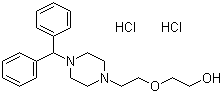 structure of CAS# 13073-96-6, 去氯羟嗪盐酸盐