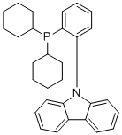 structure of CAS# 1308652-64-3, 9-[2-(Dicyclohexylphosphino)phenyl]-9H-carbazole