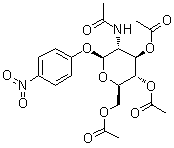 CAS # 13089-27-5, 4-Nitrophenyl 2-(acetylamino)-2-deoxy-beta-D-glucopyranoside 3,4,6-triacetate