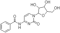 structure of CAS# 13089-48-0, 苯甲酰胞苷