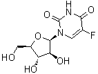 structure of CAS# 131-06-6, 1-beta-D-阿拉伯呋喃糖基-5-氟尿嘧啶