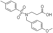 structure of CAS# 1311254-73-5, 3-(N-(4-methoxybenzyl)-4-methylphenylsulfonamido)propanoic acid
