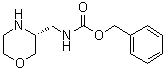 structure of CAS# 1312161-60-6, N-[[(3R)-吗啉-3-基]甲基]氨基甲酸苄酯