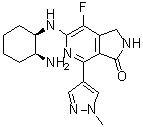 CAS # 1312691-33-0, 6-((1R,2S)-2-Aminocyclohexylamino)-7-fluoro-4-(1-methyl-1H-pyrazol-4-yl)-1H-pyrrolo[3,4-c]pyridin-3(2H)-one
