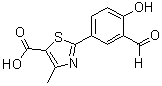 CAS # 1312815-35-2, 2-(3-Formyl-4-hydroxyphenyl)-4-methyl-5-thiazolecarboxylic acid