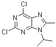 structure of CAS# 1313026-86-6, 2,6-二氯-8-甲基-9-(1-甲基乙基)-9H-嘌呤