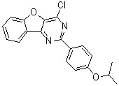 structure of CAS# 1315326-77-2, 4-氯-2-[4-(异丙氧基)苯基]苯并呋喃并[3,2-d]嘧啶