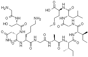 structure of CAS# 131602-53-4, beta-类淀粉蛋白肽(25-35)