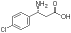 structure of CAS# 131690-61-4, (R)-3-氨基-3-(4-氯苯基)丙酸