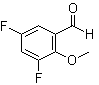 structure of CAS# 131782-50-8, 3,5-二氟-2-甲氧基苯甲醛