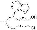 CAS # 131796-63-9, Odapipam, NNC 01-0756, NNC 756, (S)-8-Chloro-5-(2,3-dihydro-7-benzofuranyl)-2,3,4,5-tetrahydro-3-methyl-1H-3-benzazepin-7-ol