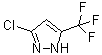 3-氯-5-三氟甲基-1H-吡唑分子结构 (CAS 131797-35-8)