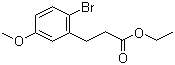 structure of CAS# 131819-11-9, 2-溴-5-甲氧基苯丙酸乙酯
