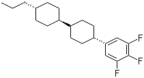 structure of CAS# 131819-23-3, 反式-4-(3,4,5-三氟苯基)-反式-4'-丙基联二环己烷