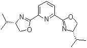 structure of CAS# 131864-67-0, 2,6-双[(4R)-(+)-异丙基-2-恶唑啉-2-基]吡啶