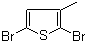 structure of CAS# 13191-36-1, 2,5-二溴-3-甲基噻吩