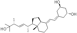 CAS 登录号：132015-95-3, (1R,3R)-5-[(2E)-2-[(1R,3aS,7aR)-八氢-1-[(1R,2E,4R)-5-羟基-1,4,5-三甲基-2-己烯-1-基]-7a-甲基-4H-茚-4-亚基]亚乙基]-1,3-环己烷二醇