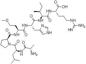 CAS # 132160-04-4, 142-148-beta-Lactoglobulin (ox), L-Alanyl-L-leucyl-L-prolyl-L-methionyl-L-histidyl-L-isoleucyl-L-arginine